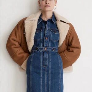 Madewell Denim Long-Sleeve Mini Dress